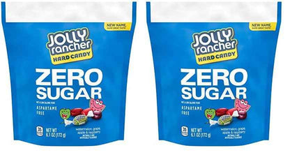 JOLLY RANCHER Zero Sugar Fruit Candy – Valentines Day and Easter Basket Treat Bag for Health Conscious Loved Ones, 6.1 oz