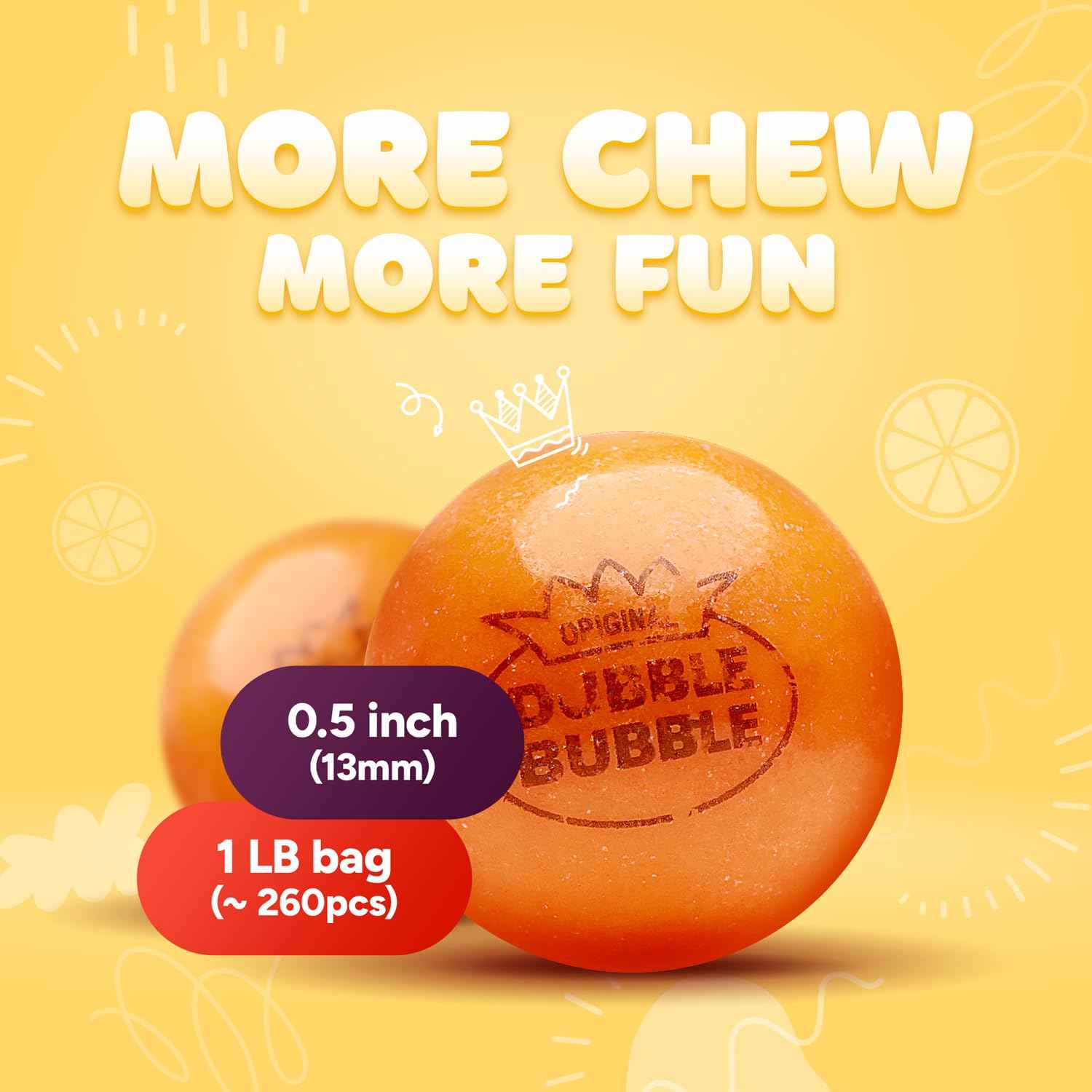 Gluten Free Gumballs 1lb Safe Classroom Reward and Daycare Treat Refill Pack
