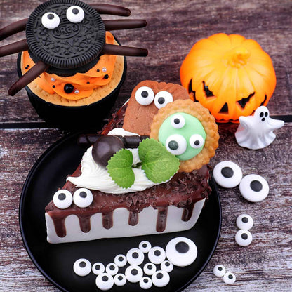 Halloween Candy Eyeballs for Cake – Playful Dessert Toppings for Kids' Spooky Birthday Decor