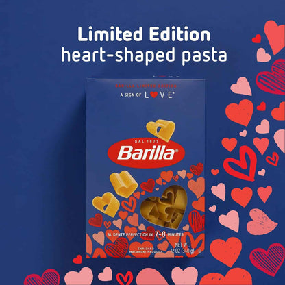 Barilla A Sign of Love Heart Pasta – Premium Limited Edition Panty Staple for Foodies, Elegant Dinner Party Centerpiece