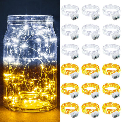 Aurora Glow Fairy Lights 7ft Battery Operated Cool to Touch Kids Room Night Light for Nursery and Playroom