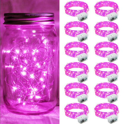Aurora Glow Fairy Lights 7ft Battery Operated Cool to Touch Kids Room Night Light for Nursery and Playroom