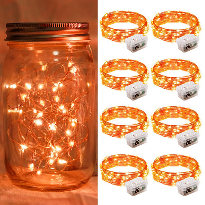 Aurora Glow Fairy Lights 7ft Battery Operated Cool to Touch Kids Room Night Light for Nursery and Playroom