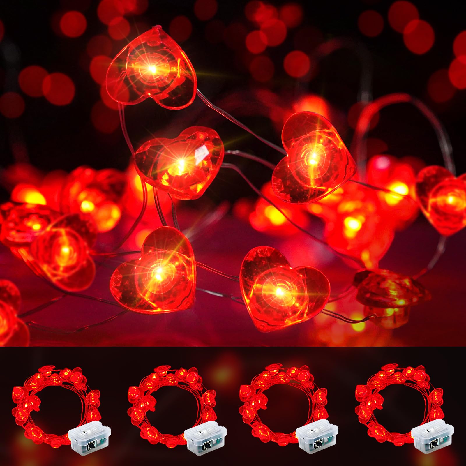 Aurora Glow Fairy Lights 7ft Battery Operated Cool to Touch Kids Room Night Light for Nursery and Playroom