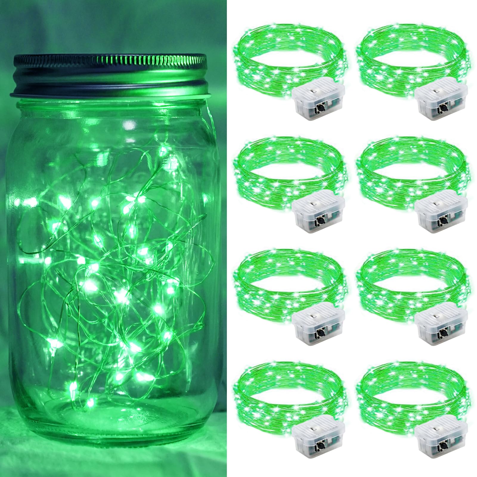 Aurora Glow Fairy Lights 7ft Battery Operated Cool to Touch Kids Room Night Light for Nursery and Playroom