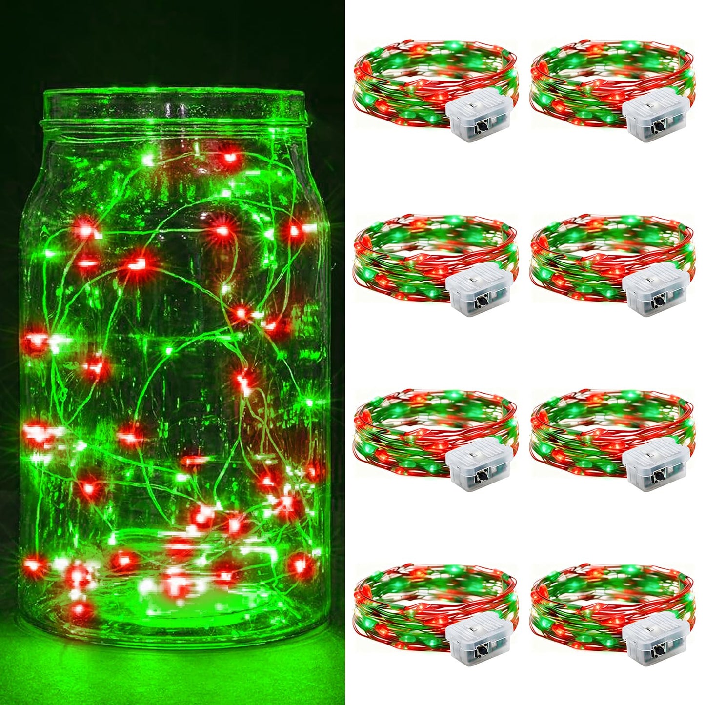 Aurora Glow Fairy Lights 7ft Battery Operated Cool to Touch Kids Room Night Light for Nursery and Playroom
