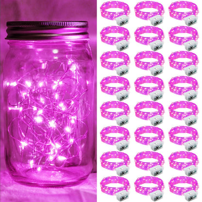 Aurora Glow Fairy Lights 7ft Battery Operated Cool to Touch Kids Room Night Light for Nursery and Playroom