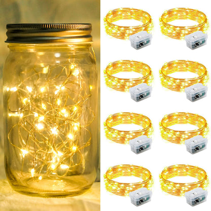 Aurora Glow Fairy Lights 7ft Battery Operated Cool to Touch Kids Room Night Light for Nursery and Playroom
