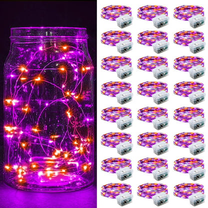 Aurora Glow Fairy Lights 7ft Battery Operated Cool to Touch Kids Room Night Light for Nursery and Playroom
