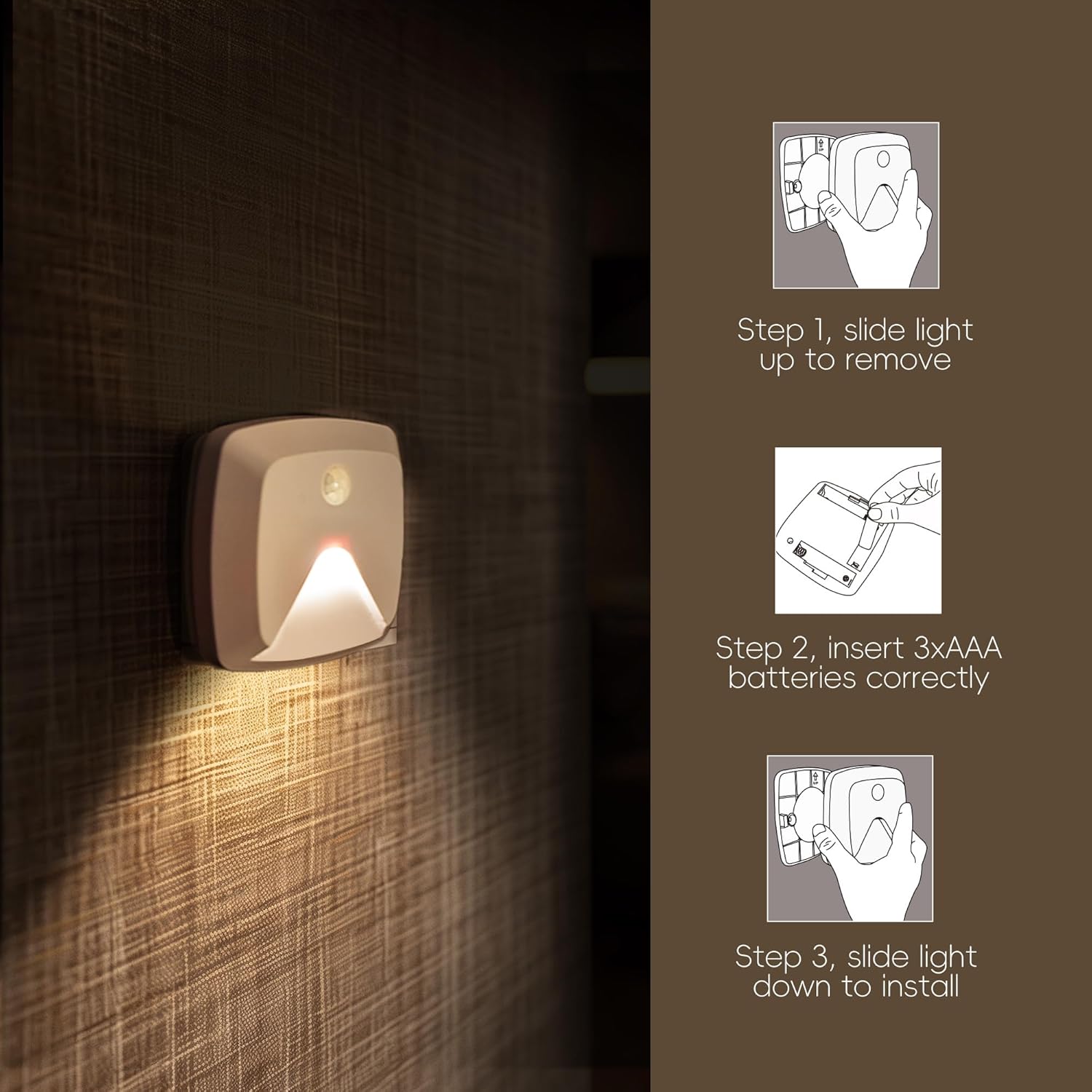 Aurora Glow Motion Sensor Light Set – Thoughtful Housewarming Gift for New Homeowners