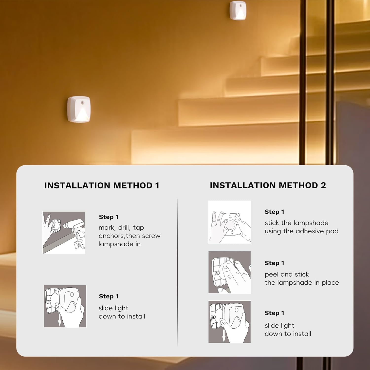Aurora Glow Motion Sensor Light Set – Thoughtful Housewarming Gift for New Homeowners