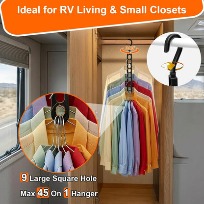 Aurora Living Child-Safe Closet Hangers – Durable Plastic Organizers for Playrooms, Nurseries, and Growing Kids