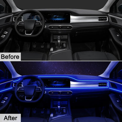 AuroraDrive Interior Car LED Strip Lights APP Control – Aesthetic Cabin Ambiance Lighting for Bedroom on Wheels
