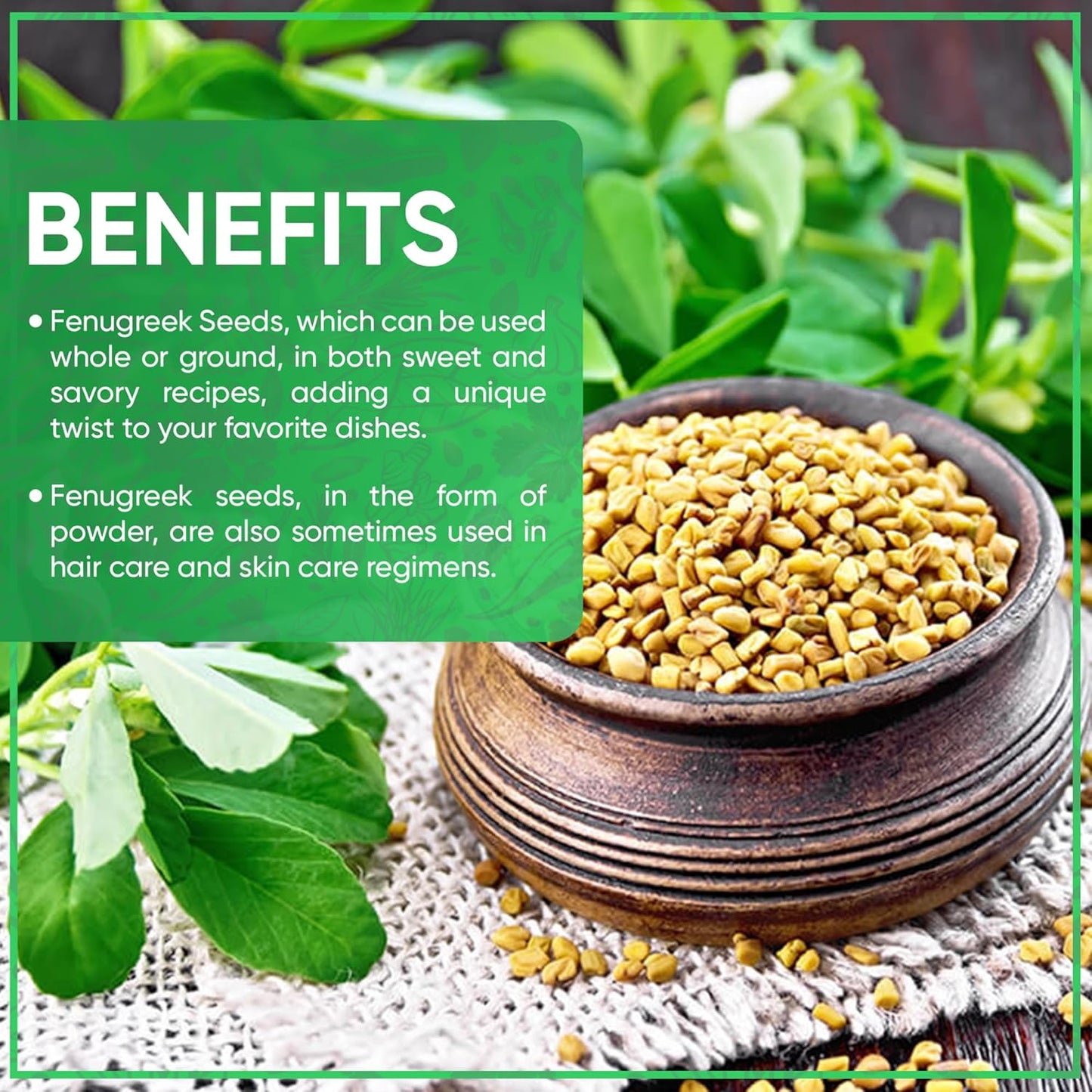 authentic indian origin (trigonella foenum-graecum) for genuine methi seed quality