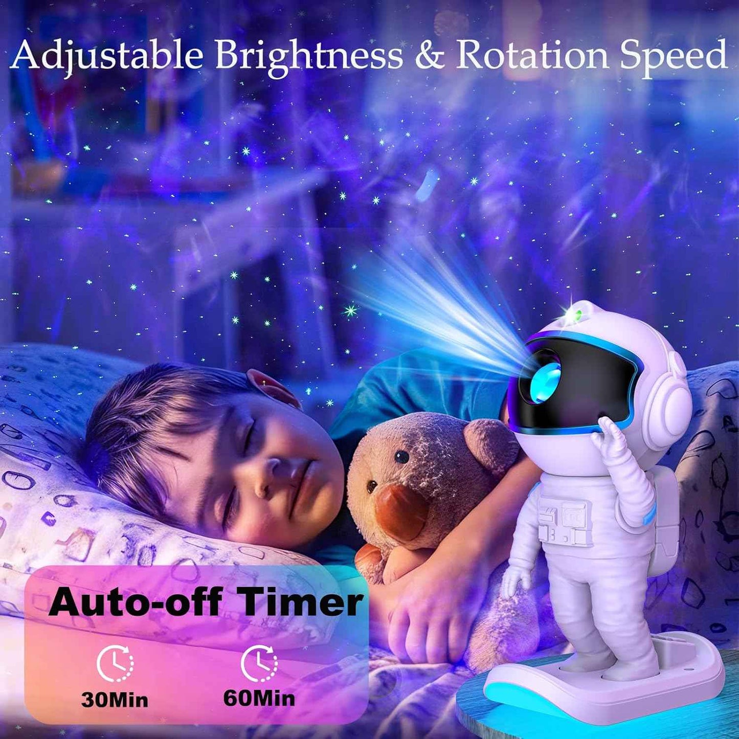 LumiGalaxy Galaxy Night Light for Kids Room – Child-Friendly Nebula Ceiling Lamp, Educational Solar System Light for Playroom