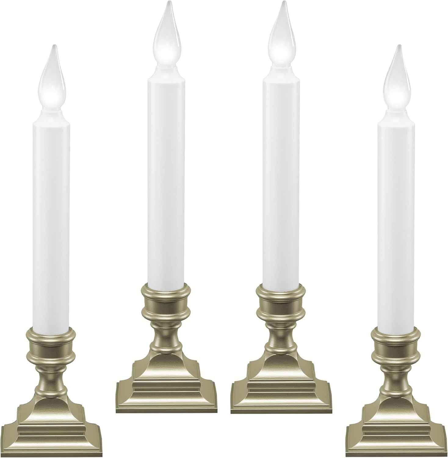 612 Vermont LED Window Candle Pewter Pack – Thoughtful Housewarming Gift for Her First Apartment