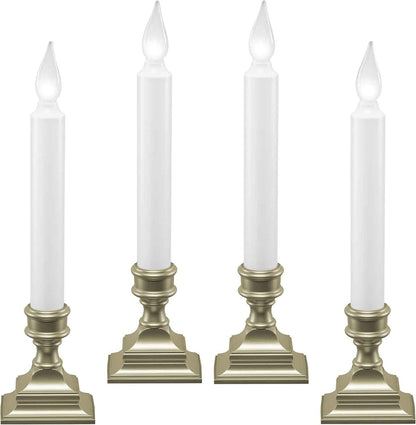 612 Vermont LED Window Candle Pewter Pack – Thoughtful Housewarming Gift for Her First Apartment