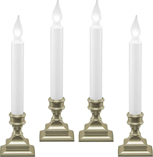 612 Vermont LED Window Candle Pewter Pack – Thoughtful Housewarming Gift for Her First Apartment