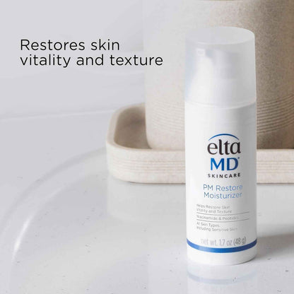 EltaMD PM Restore Face Moisturizer – Dermatologist-Safe Night Cream for Sensitive & Post-Treatment Skin