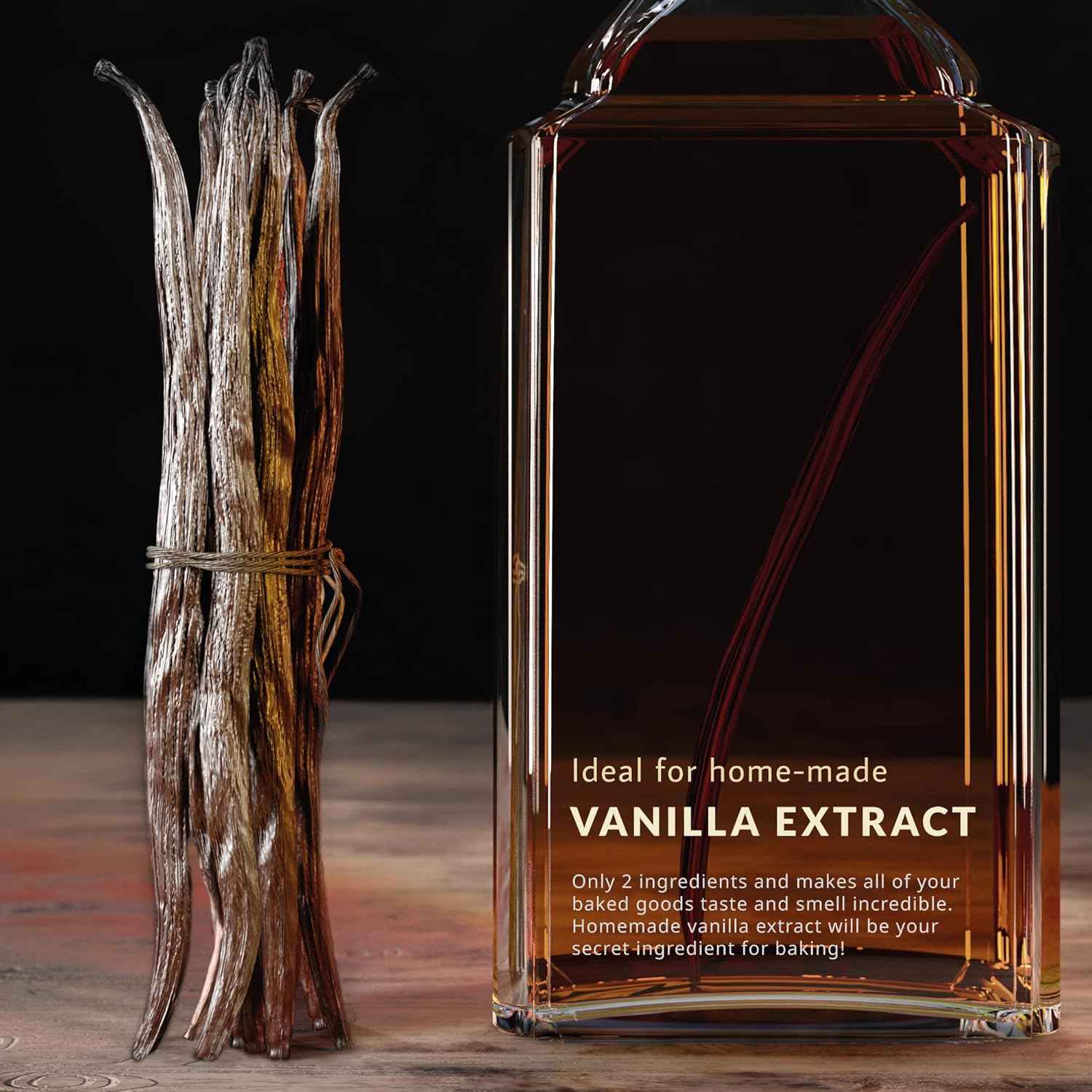 Aroma Pods - Premium Gourmet Birthday Gift for Her, Vacuum Sealed Grade A Vanilla Beans for Baking & Extract