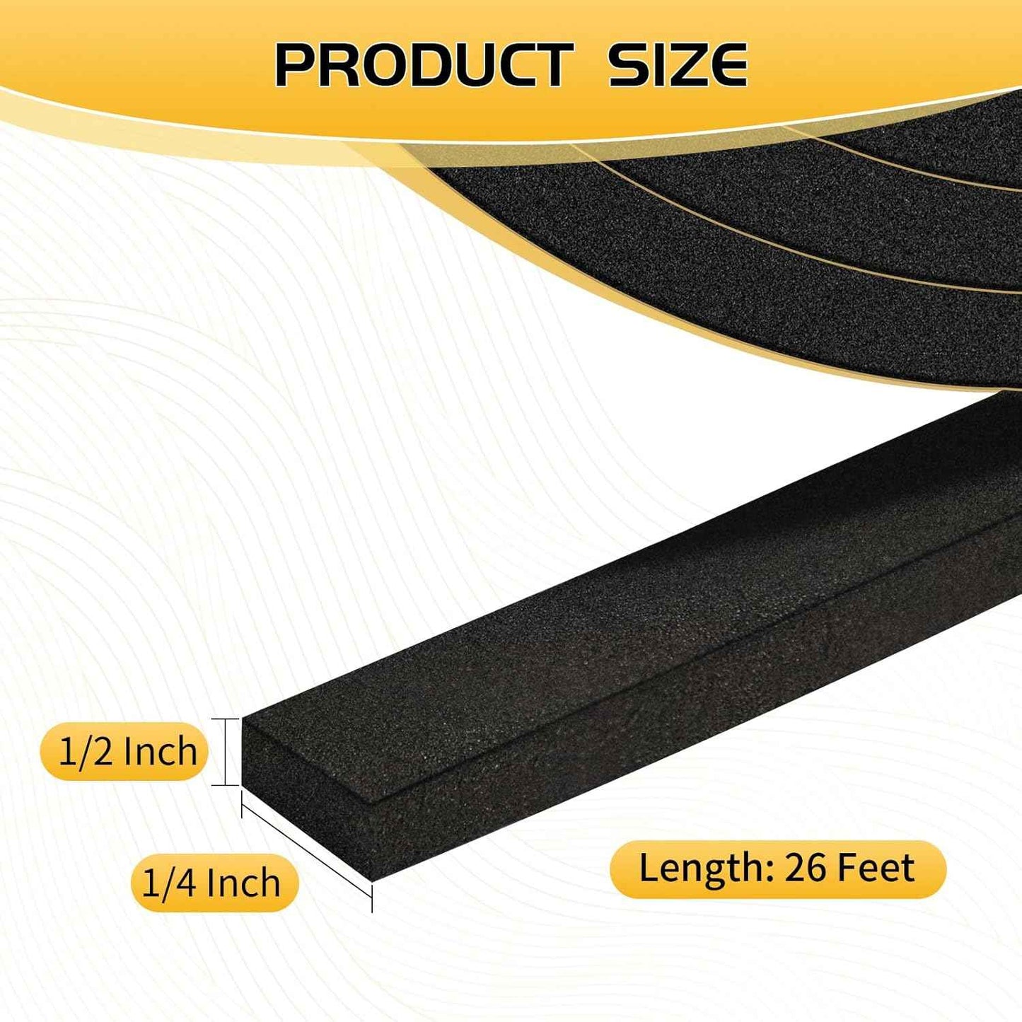 Foam Seal Solutions - Non-Toxic Door Seal Strip Safe for Kids and Pets