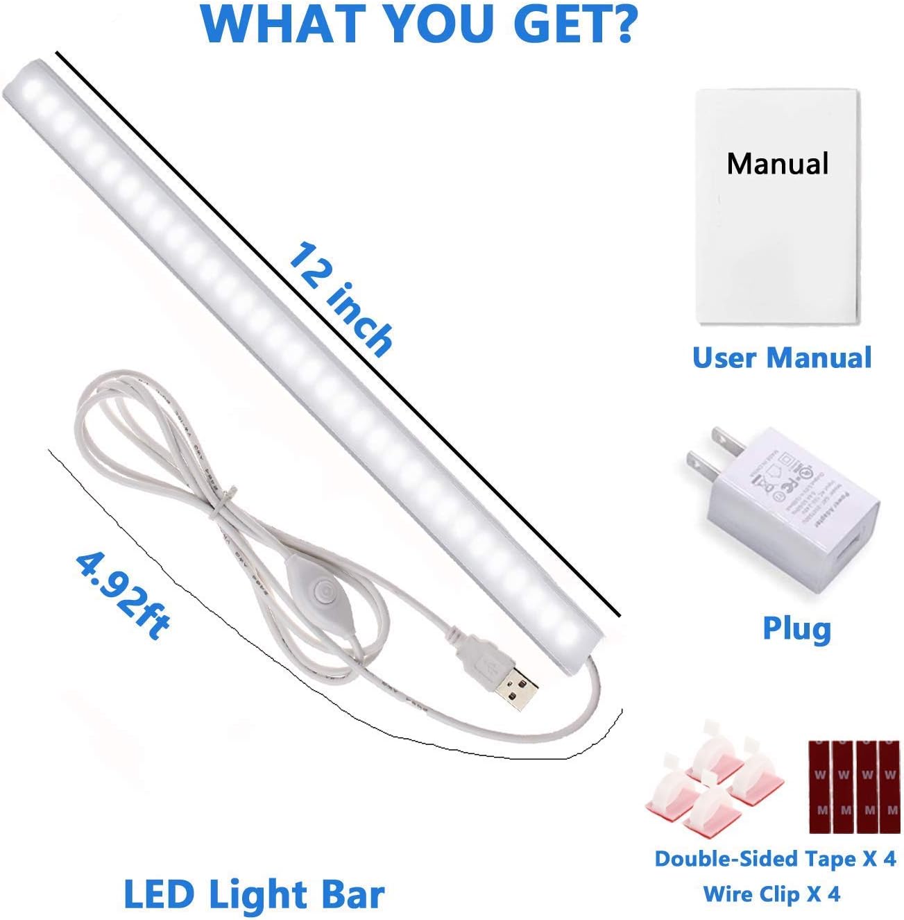 available in 3 color temperatures (warm, natural, cold), 2 sizes (12 in, 15 in), and multi-pack configurations (1, 3, 6) with optional black shell