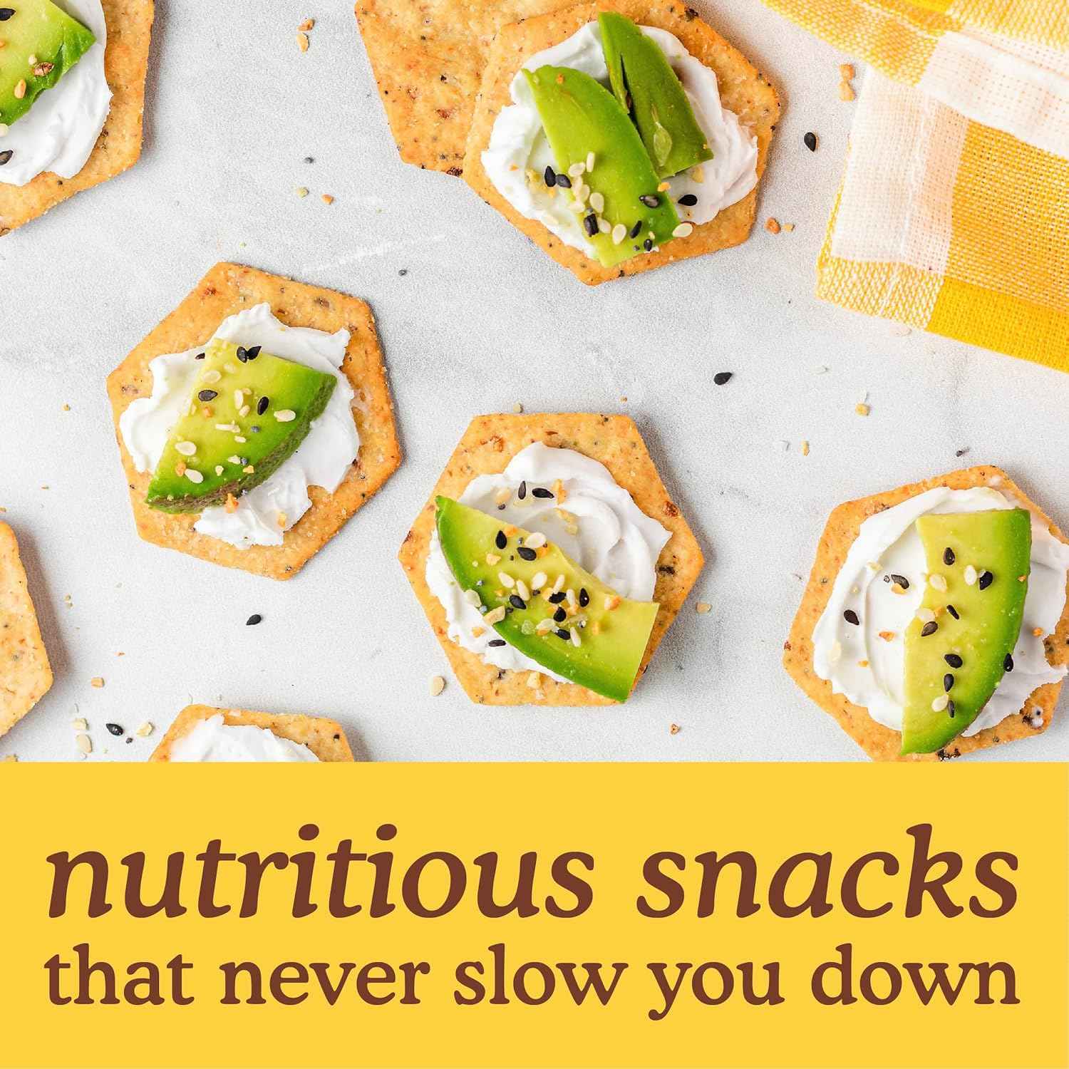 Simple Mills Organic Seed Crackers, Everything – Allergen-Friendly Lunchbox Snack for Kids