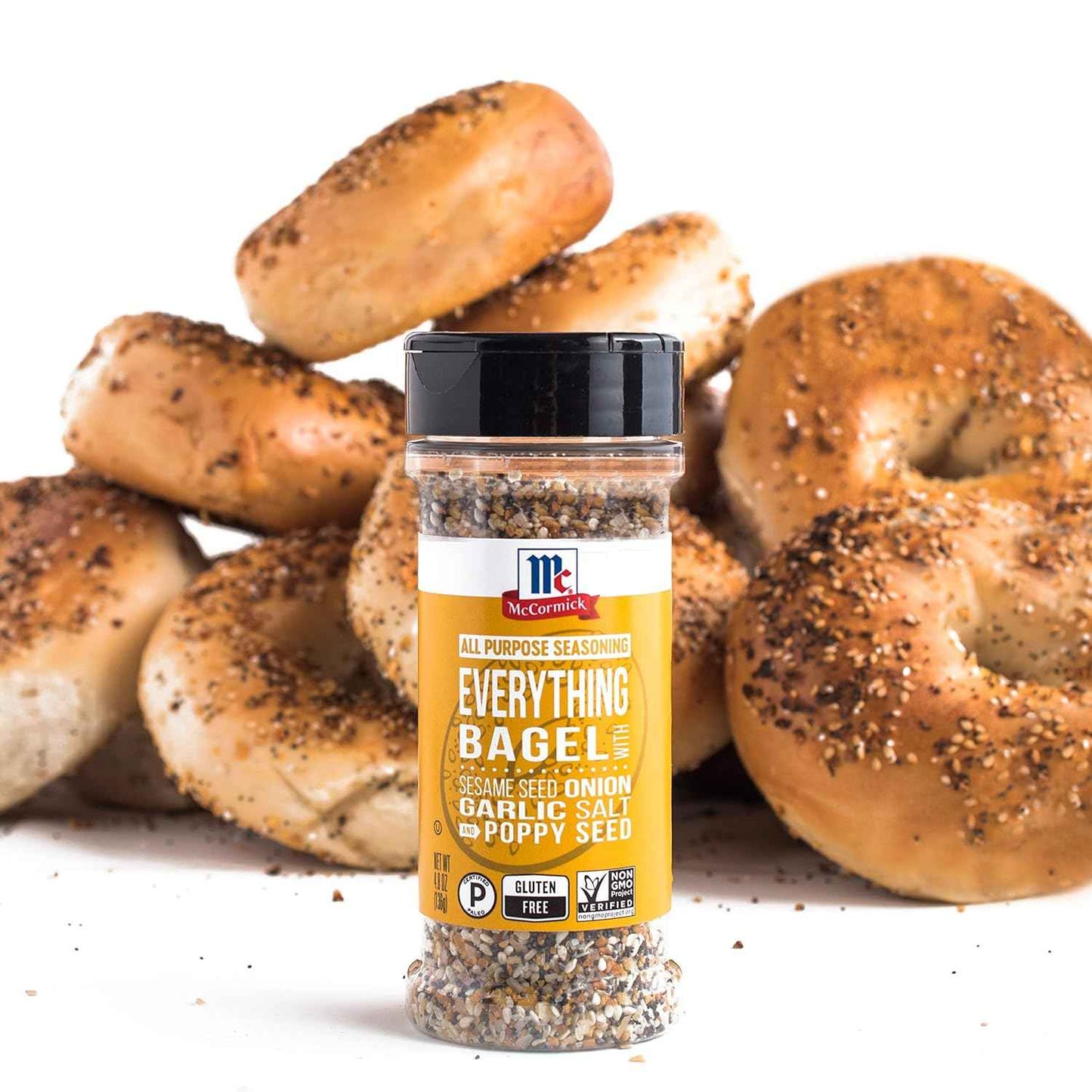 McCormick Everything Bagel All Purpose Seasoning – Thoughtful Housewarming Gift for New Home Cooks, 4.8 oz Shaker