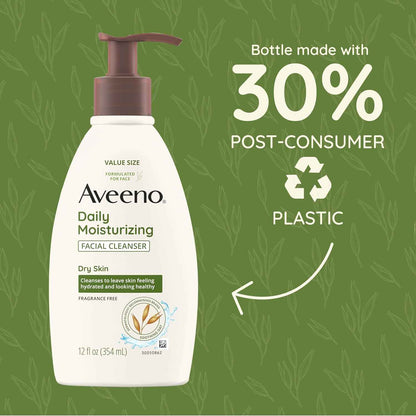 Aveeno Daily Facial Cleanser – Clean, Simple Face Wash for Uncluttered Skincare Routines