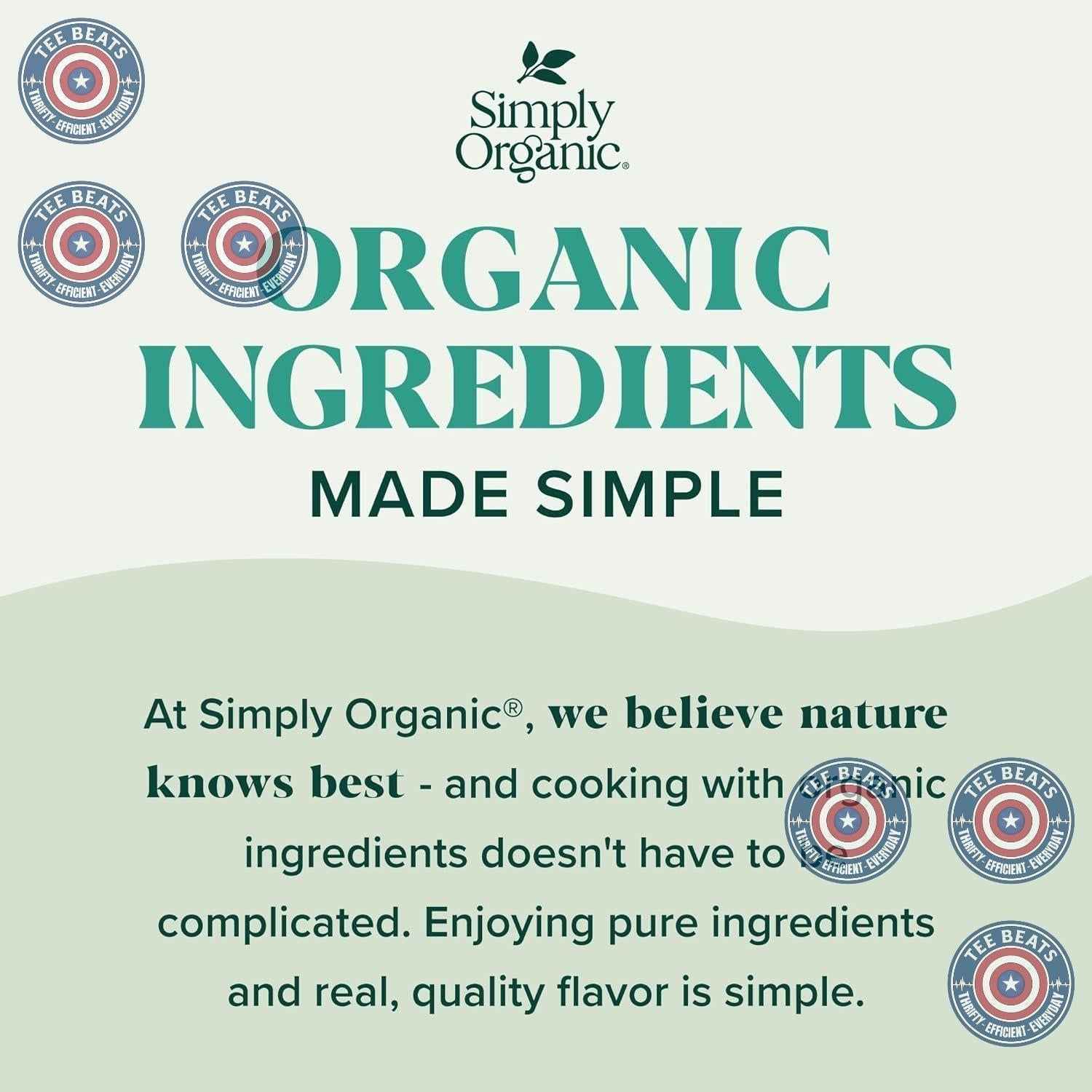 Simply Organic Ground Ceylon Cinnamon – Award-Winning Cinnamomum Verum for Pastry Chefs, Elegant Glass Jar