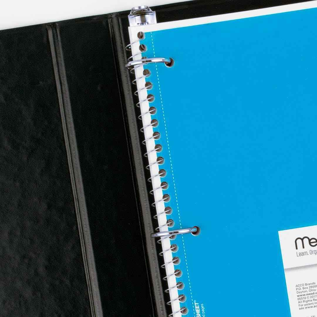 Mead Spiral Notebook Wide Ruled – Office Notepad for Meeting Notes, 12 Pack with 3-Hole Punched Pages