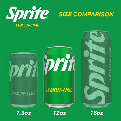 Sprite Zero Sugar – Caffeine-Free Zero Sugar Soda for Calorie-Conscious Drinkers, 12 oz, 12 Pack