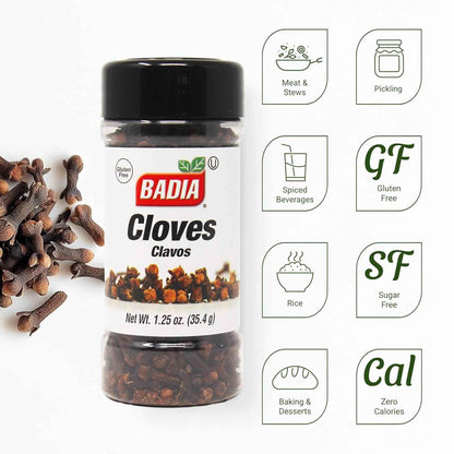 Badia Whole Cloves, 1.25 oz – Birthday Gift for Mom Who Loves Holiday Baking and Mulled Cider Recipes