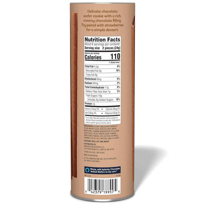 Aplenty Chocolate Rolled Wafers, 5 Oz – Streamlined Pantry Essential, Single-Ingredient-Light Wafer for Simple Living