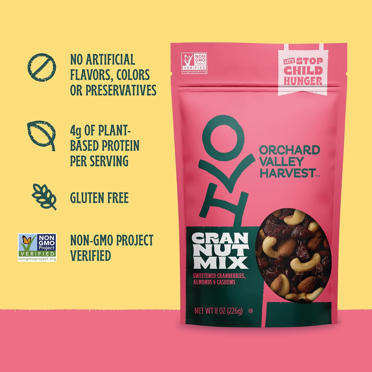 available in cran nut and choc nut flavor variants plus an 8-oz resealable bulk option