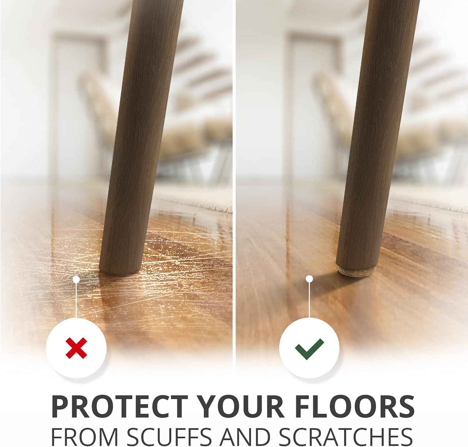 X-PROTECTOR 133-Piece Floor Protector Set – Thoughtful Hostess and Housewarming Gift for Anyone With Hardwood Floors