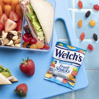 Welch's Fruit Snacks Bulk Variety Box – Gluten-Free, Fat-Free 0.8oz Single-Serve Pouches Safe for Nursery, Playroom, and Kids' Lunches