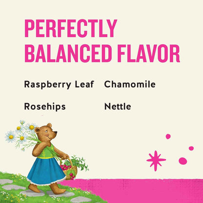 Celestial Seasonings SheWell Raspberry Leaf Tea – Hormone-Balancing Cup for Evening Self-Care Ritual, Caffeine-Free Herbal Blend