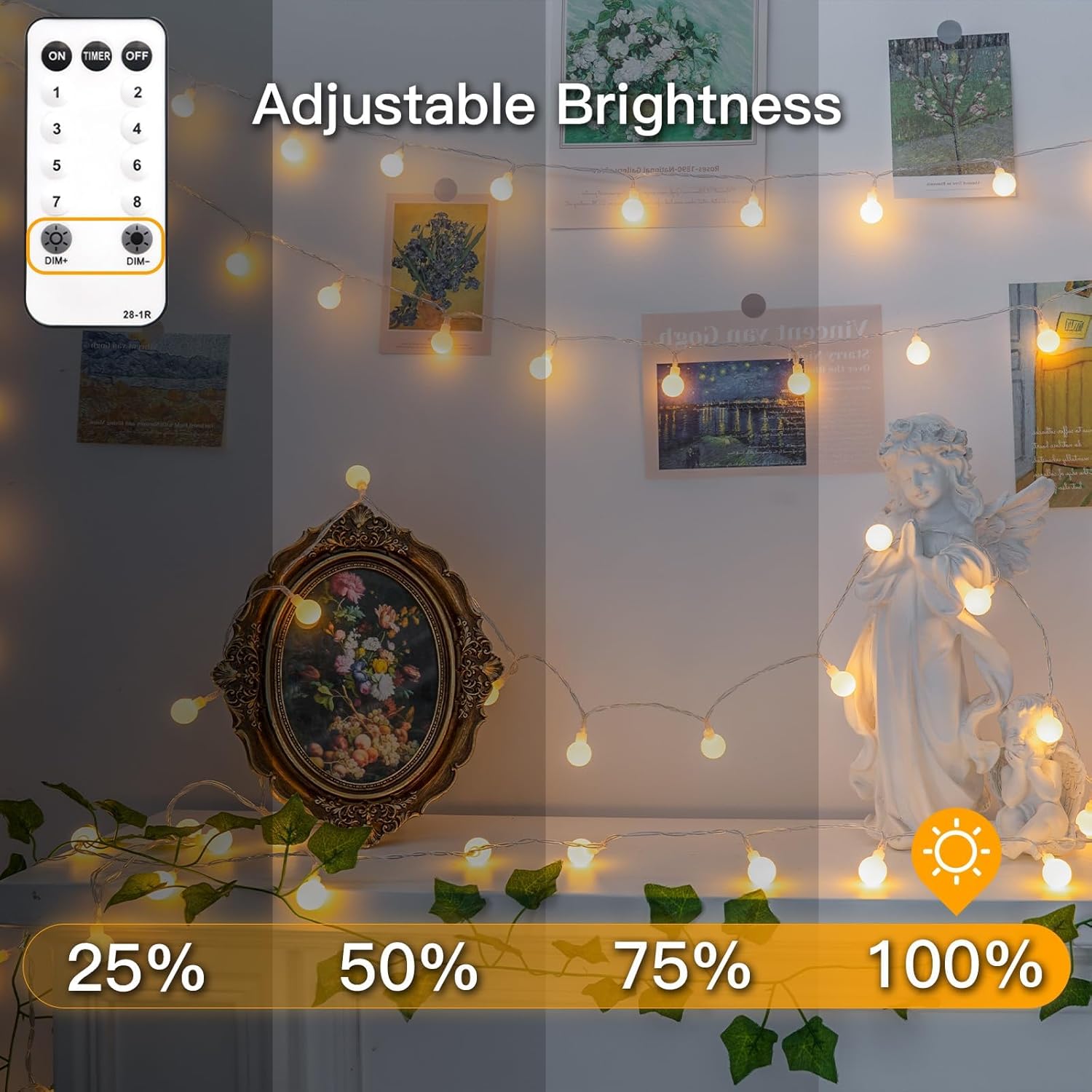 available in plug-in, usb-powered, and battery-operated variants with 50 or 100 led options