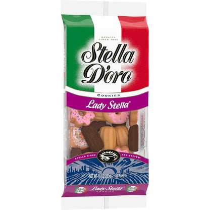Stella D'oro Lady Stella Assorted Cookies, 10 Oz – Family Snack Variety Pack for Playroom Snack Time and Lunchboxes