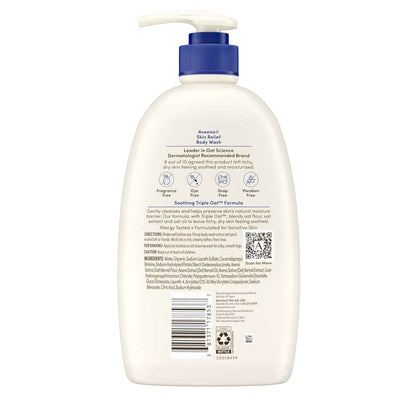 Aveeno Skin Relief Body Wash – Safe, Gentle Cleanser for Kids & Family Sensitive Skin