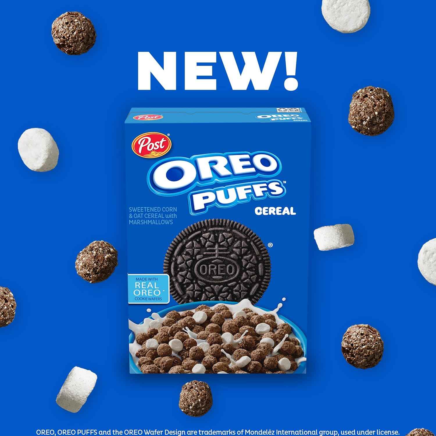 Post Oreo Puff Cereal – Nostalgic Stocking Stuffer and Birthday Gift for OREO Lovers, 10 oz Box