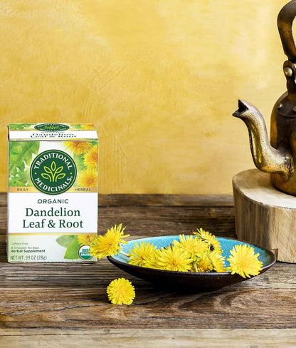 Traditional Medicinals Organic Dandelion Leaf & Root – Clean-Label Herbal Tea for the Intentional Kitchen