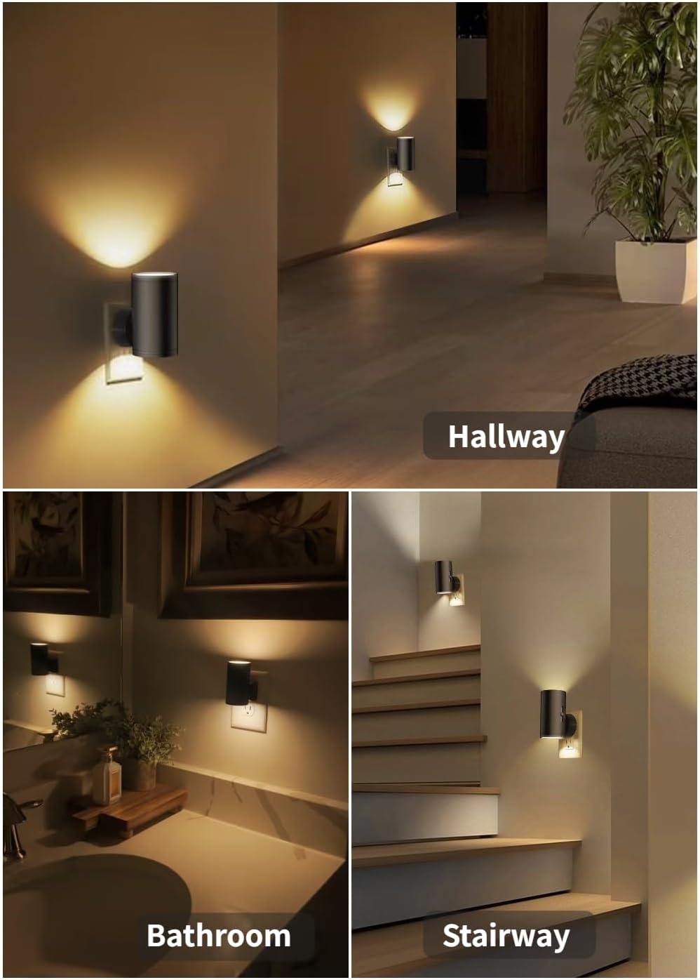 available in three color temperatures: 2700k warm white, 3000k soft white, 5000k daylight