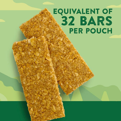 available in three flavor profiles: oats & honey, cinnamon, and oats & dark chocolate