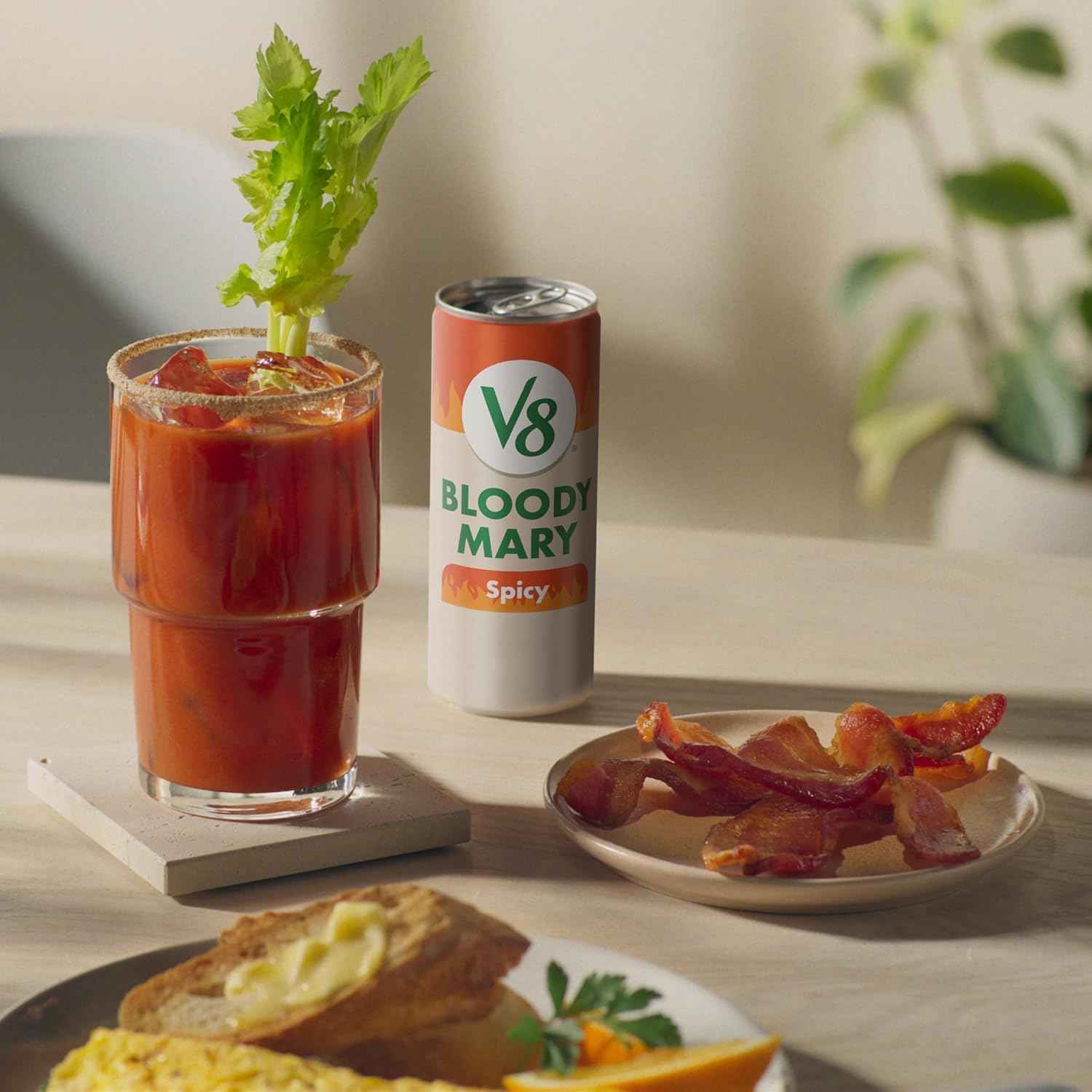 V8 Bloody Mary Mix Original 6-Pack, Quick Brunch Prep Solution for Busy Morning Schedules