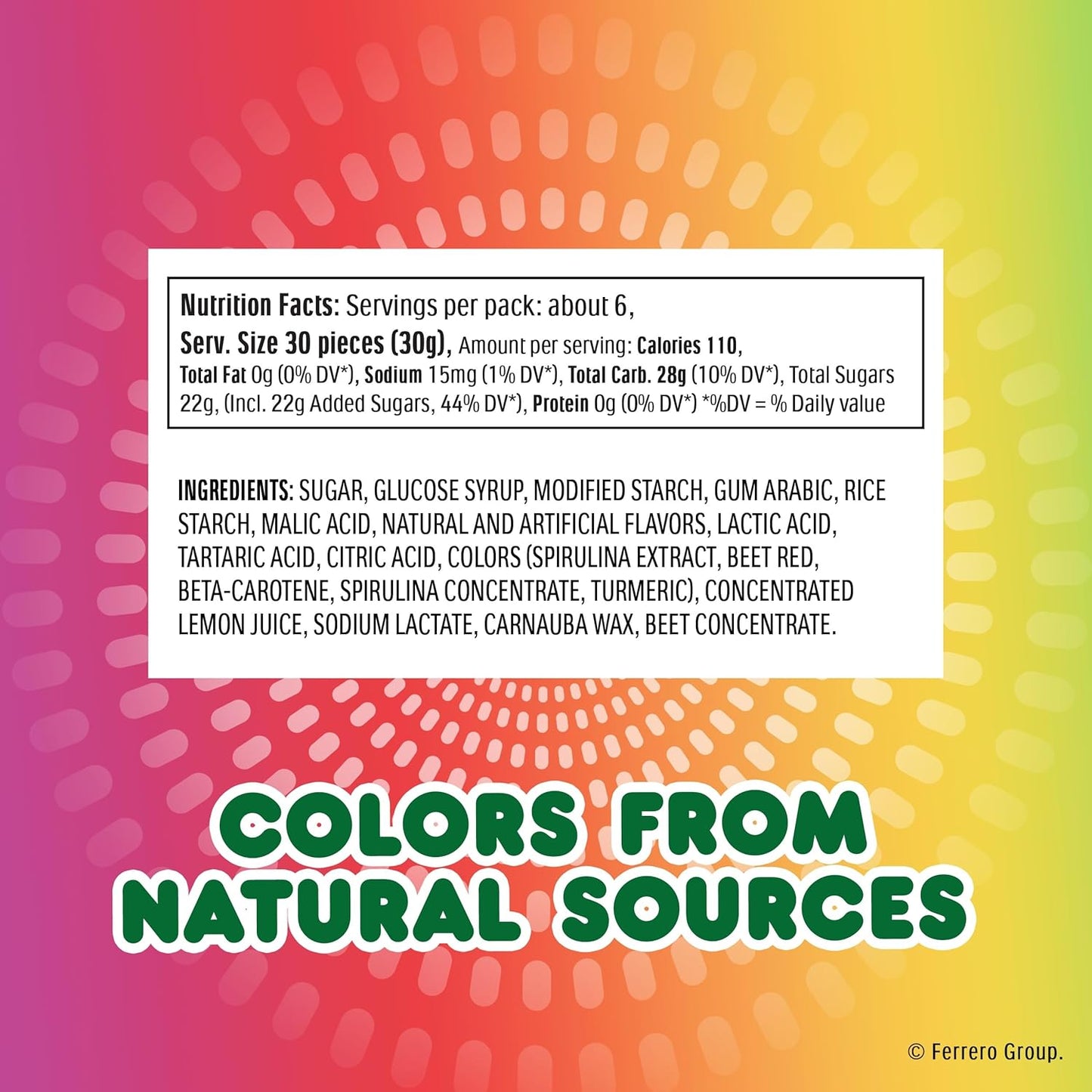 available in two flavor lines: fruit adventure and sour adventure variants