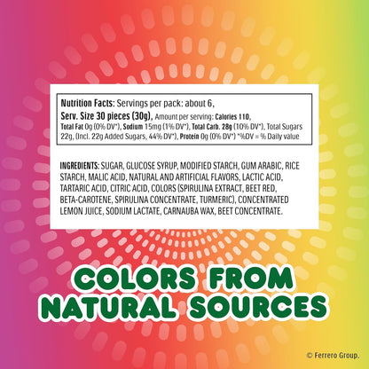 available in two flavor lines: fruit adventure and sour adventure variants