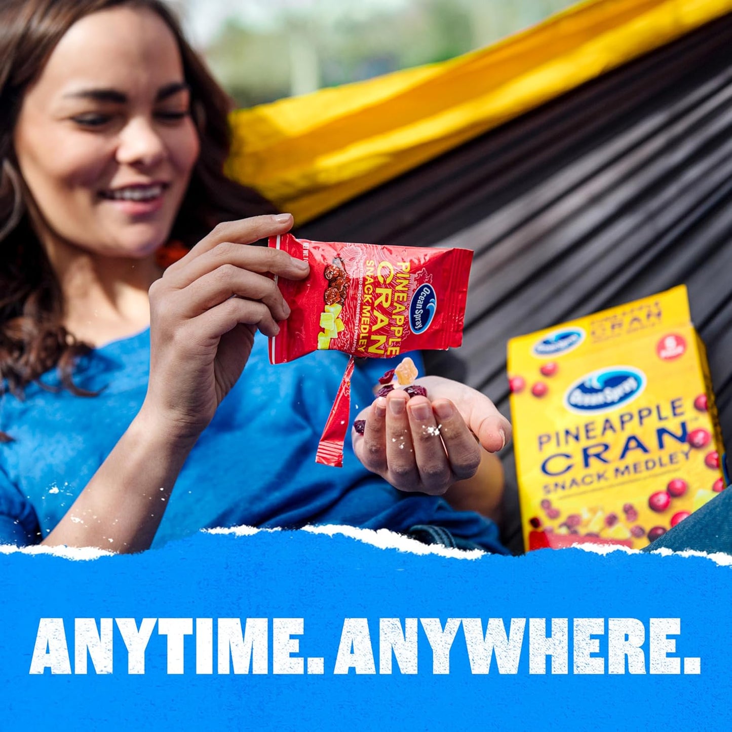available in two flavor mashups: cranberry-pineapple and cranberry-mango