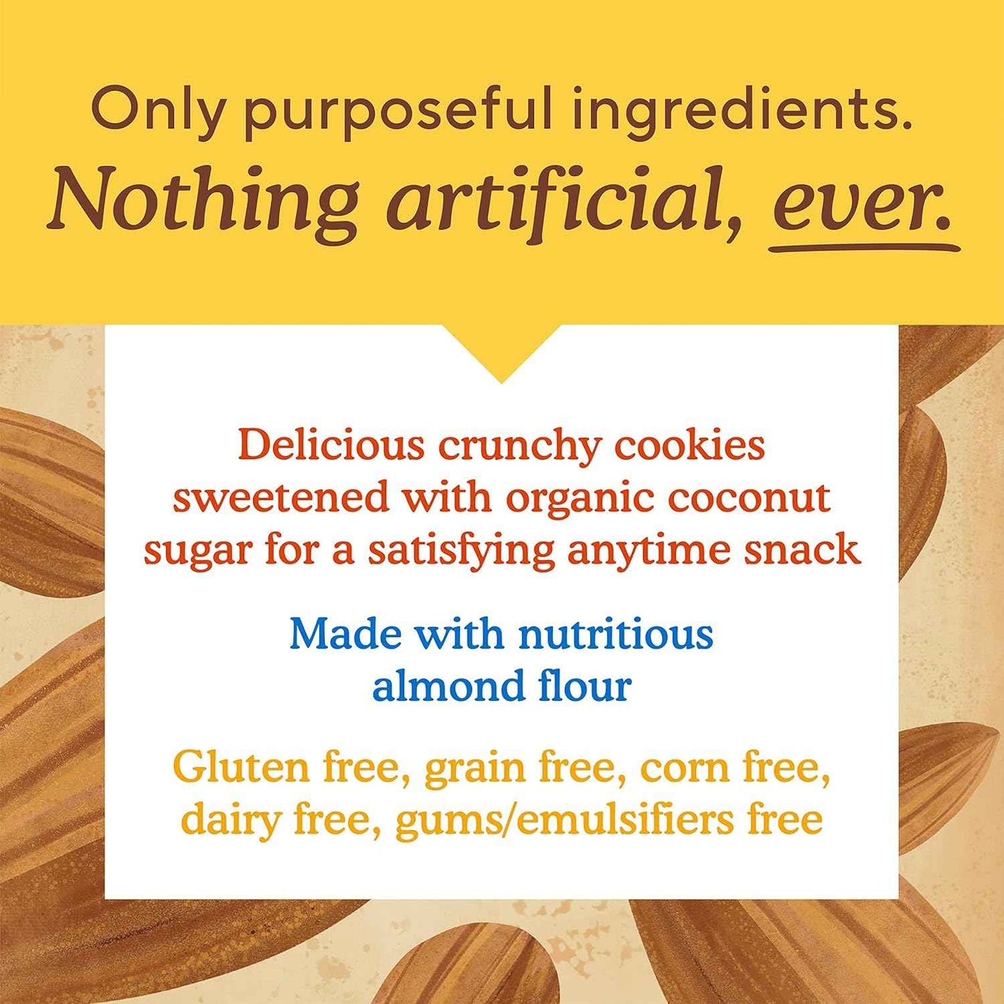 Simple Mills Almond Flour Crunchy Cookies – Allergen-Friendly Lunchbox Snack for School and Camp